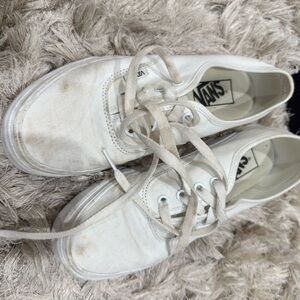Vans Off-White Canvas Shoes